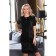 Female dress, size 58, black color
