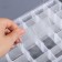 Organizer for decor, mobile cells, 36 cells, 27.3 × 17.5 × 4.5 cm, the color is transparent