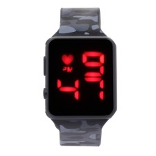 Electronic watch watches with camouflage, silicone strap