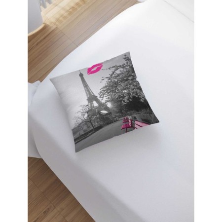 Decorative pillowcase "French kiss", on a zipper, size 45x45 cm-1