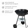 Barbecue with a lid, on wheels, d = 44 cm, h = 65 cm