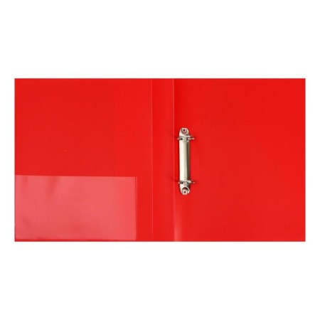 Folder on 2 rings A4, Calligrata, 40 mm, 700 μm, pocket at the end, red-3