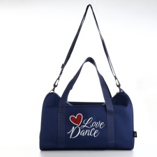 Female sports bag, textura, small size, blue color
