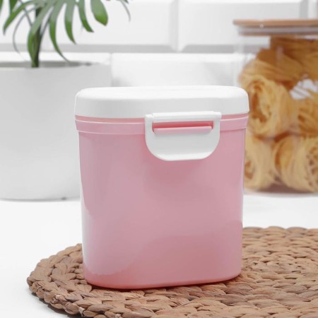 Plastic jar for bulk products with a measured spoon, 800 ml, 13.5 × 10 × 15 cm, color mix-7