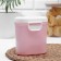 Plastic jar for bulk products with a measured spoon, 800 ml, 13.5 × 10 × 15 cm, color mix