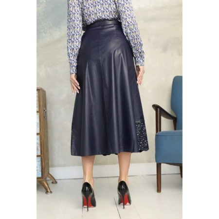 Women's skirt, size 42, blue color-5