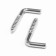 Scurop-Kostle, tundra, white zinc, 3x25 mm, 10 pcs