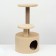 Complex for cats with a claw, with a round house, 2 shelves, 42 x 42 x 90 cm, beige
