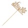 Topper "Happy New Year with a gift", gold, in a bag with a suspension, 12 × 5cm give beautifully