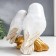Polystone souvenir "White owls on the Golden Crap" 19x12x16 cm
