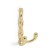 Furniture hook cappio pigtail, two -rod, color gold