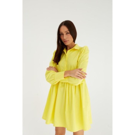Dress summer female mist size 42, yellow-3