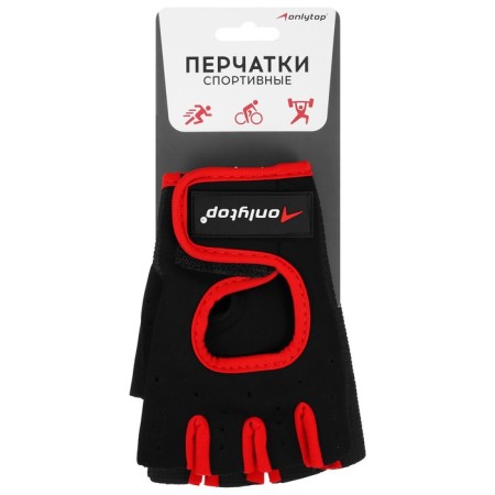Gloves sports onlytop, p. M, the color is black/red-2