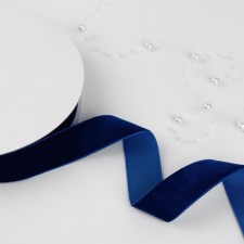 Velvet tape, 25 mm, 18 ± 1 m, blue color No. 47