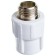 Combined "Politek" coupling, polypropylene, 20 mm x 3/4 ", external thread