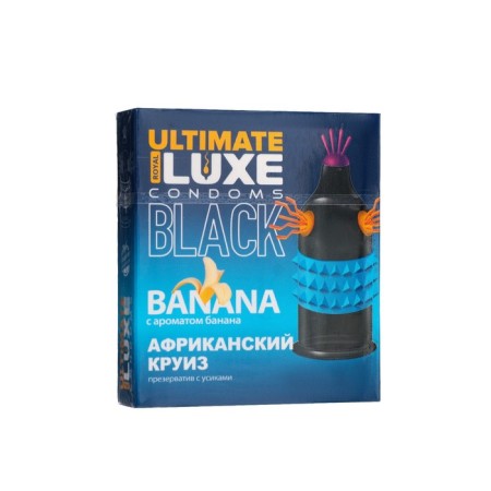 Condoms Luxe Black Ultimate African cruise, banana, 1 pc.