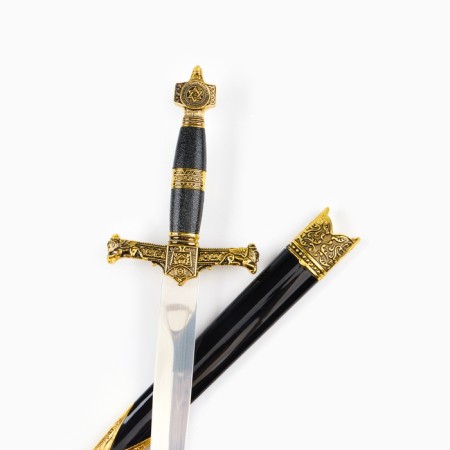 Kortik "Star of David", gold/blue, 10x40 cm-3