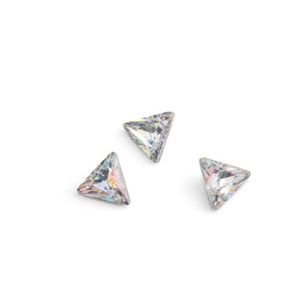Rhinestones for nail design TNL "Triangle", transparent, 10 pcs