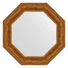 Mirror in the baguette frame, trained bronze 99 mm, 69.2x69.2 cm