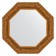 Mirror in the baguette frame, trained bronze 99 mm, 69.2x69.2 cm