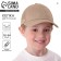 Baby cap for a girl with a grid, beige color, rn 54