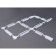 Connector X-shaped for the tire pipeline Elektrostandard, Track Rail Wh Surface, 106x106x17 mm, white color