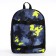School textile backpack with mount for the Skate "Camouflage", 38x29x1 cm, black color, lightning department