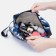 Lightning cosmetic bag, blue color/camouflage