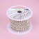 Chain with rows, 2 rows, metal, glass, 4 mm, 4.5 ± 0.5 m, silver color