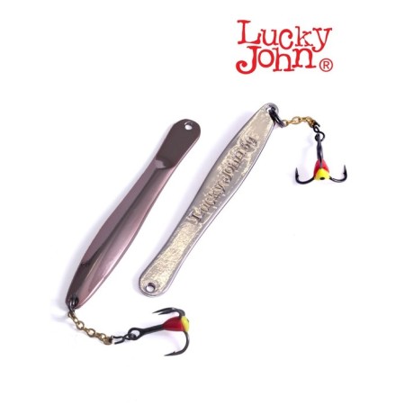 Spinning vertical winter Lucky John Walle with a chain and hook, 6 cm, cs blister