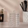 Organizer for storage, with a lid, d - 8 × 12.5 cm, in a cardboard box, the color is transparent