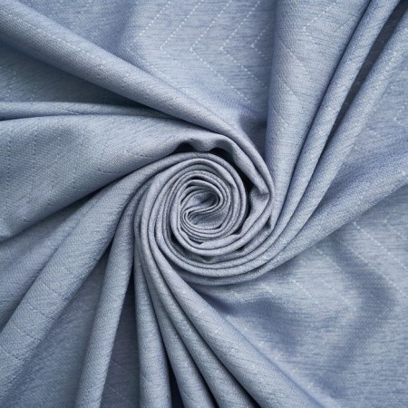 The curtain curtain Witerra with embossing zigzags 135x260cm, blue-blue, blackout, PE100%-2