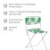 Folding stool, tropical leaves