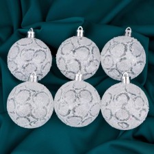 Set of balls plastic D-6 cm, 6 pcs 