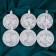 Set of balls plastic D-6 cm, 6 pcs "Magic" white