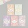 Cardboard Biro "made with love" a set of 10 pcs (5 types) 4x6 cm