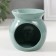 Aroma lamp ceramics "Plant in a pot" turquoise 7.2x7.2x7.8 cm