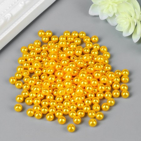 Beads for creativity plastic "Amber" set 200 pcs d = 0.6 cm