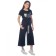 Female suit, size 46, dark blue color