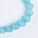 Beads made of natural stone "Cat Eye" set of 50 pcs., 1 pc. - 8 mm, turquoise