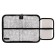 Penal 1 section 135 x 212 x 26 mm, with a folding bar, textile, onyx PCT 07-20 mAX, Skate Republic, 70647
