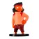 Set of Gang Beasts figures, with a red hero in a cloak, 5 pcs