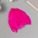 Decorative goose “fuchsia” pen in the shape of a sheet set 40 pcs h = 5-7 cm
