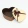 A set of boxes 3V1 hearts, brown, 21 x 19 x 9 - 15.5 x 14 x 6 cm