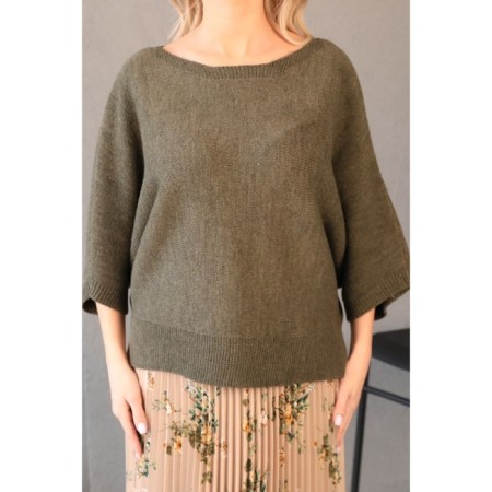 Female jumper, size 42, khaki color-5