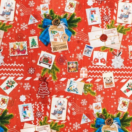 Paper Glossy “Postcards”, 70 x 100 cm, New Year-2