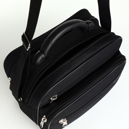 Male bag, rise, black color-4