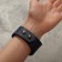Bracelet skin casual, dark blue color in gold l = 22