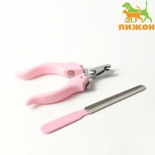 Carrying for claws: Cogerer of the side (hole 8 mm) and a file, pink
