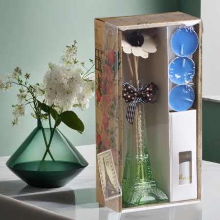 Set of gift "Paris" (diffuser and candles) jasmine, "wealth of aroma" March 8-2